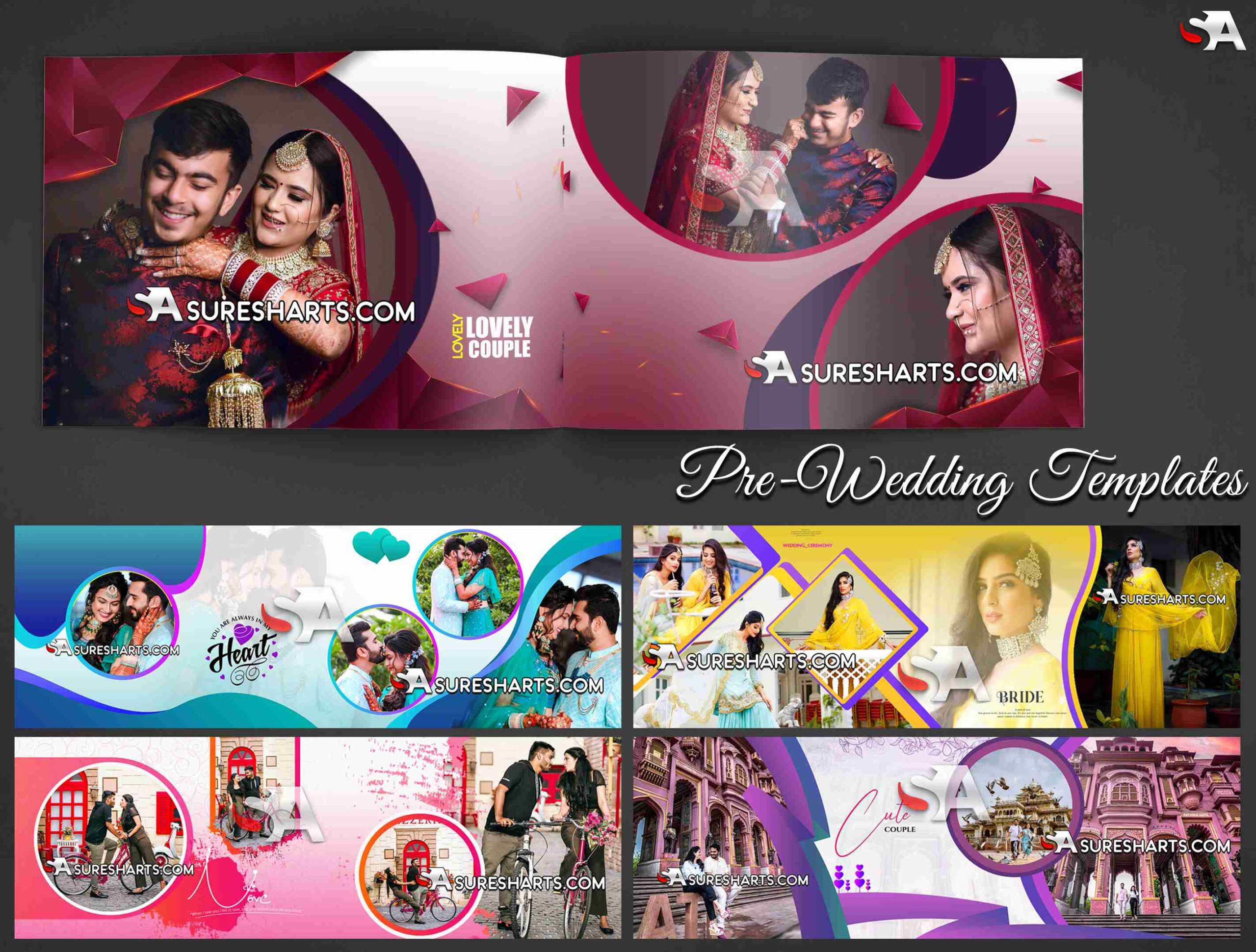 Latest Pre-Wedding PSD Templates