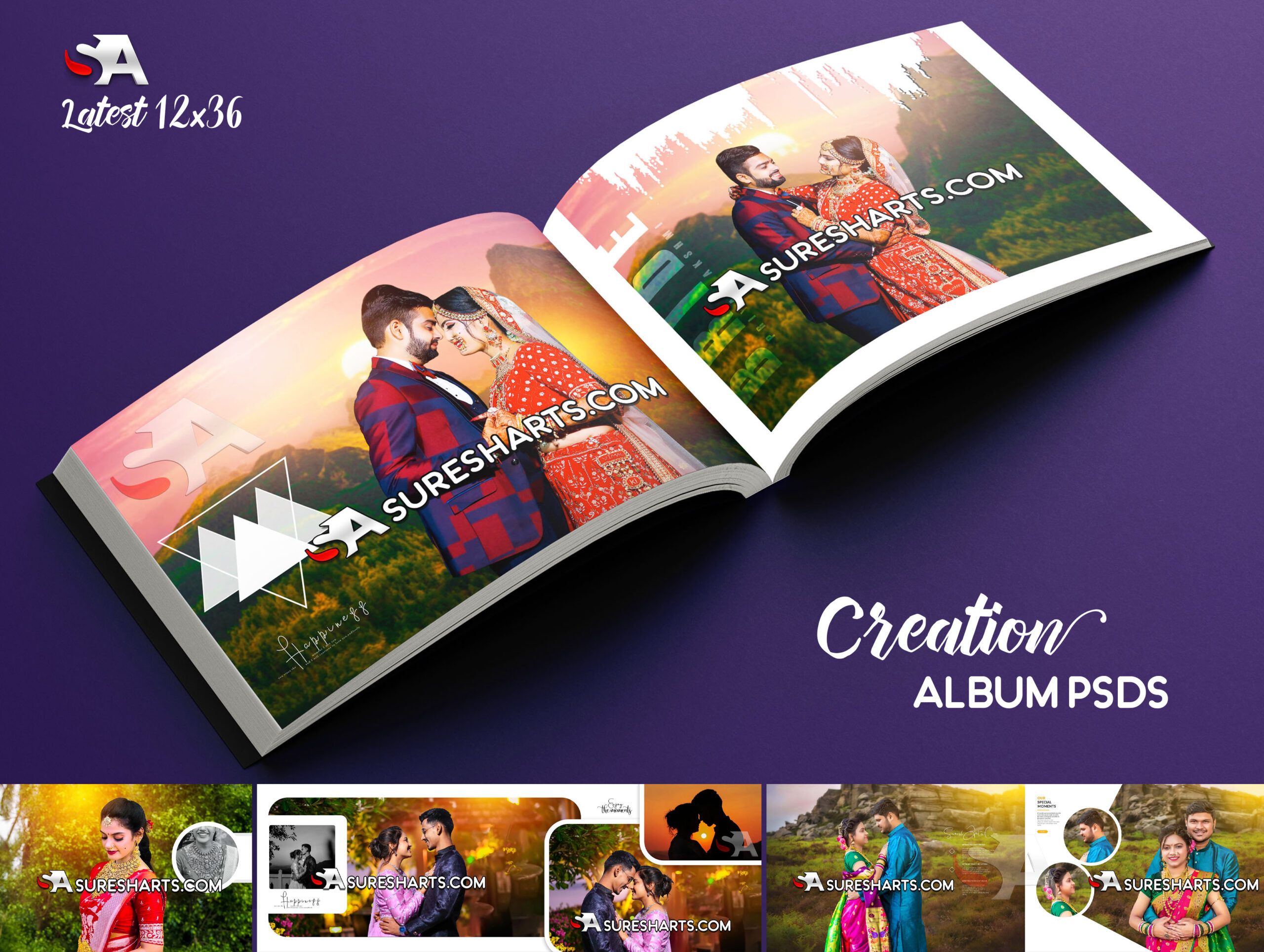 New 12×36 Creation Album PSD Templates – Part 01